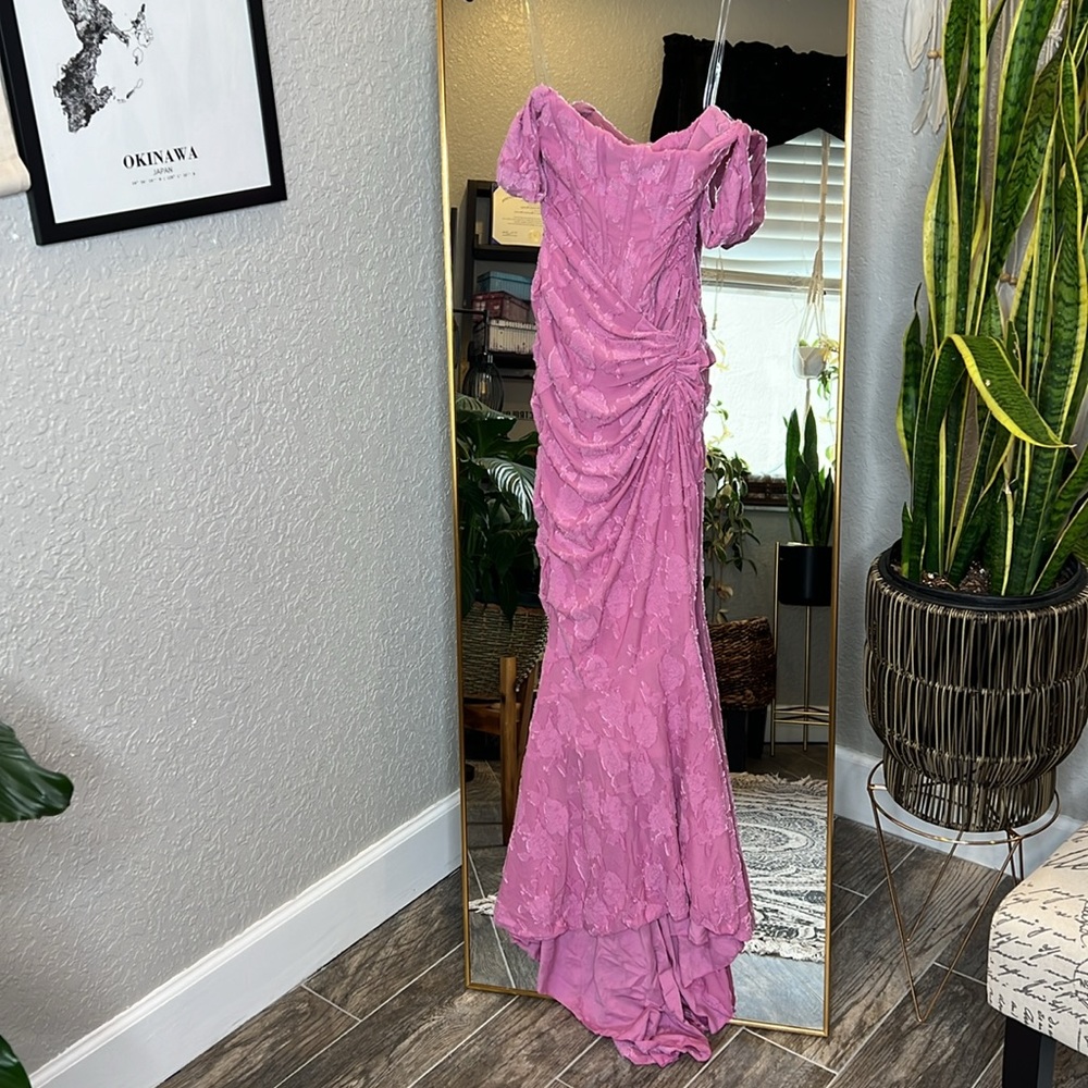 HOUSE OF CB 'Cesca' Rose Pink Floral Maxi Dress NWOT - Picture 6 of 10